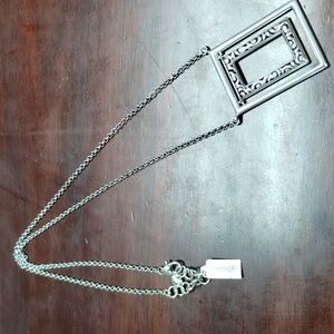 Brighton Silver Frame Pendant Necklace
